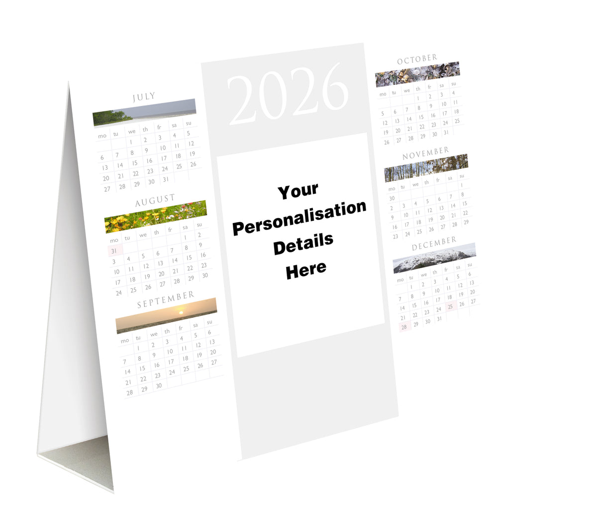 Season's Folding Desk Calendar