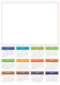 Spirals A4 Flat Calendar