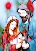 Mary and Joseph with baby Jesus