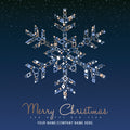 Decorative snowflake design on a dark blue background with 'Merry Christmas and Happy New Year' text.